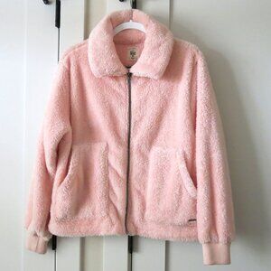 NWOT BILLABONG ALWAYS COZY FLEECE PINK JACKET L